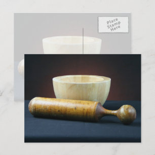 Carte postale Mortier et pilon