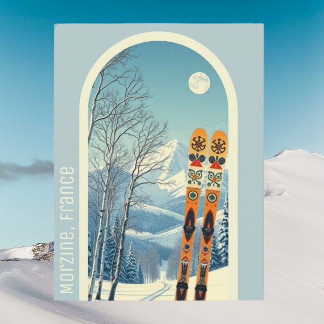 Carte Postale Morzine France ski Postcard (Créateur téléchargé)