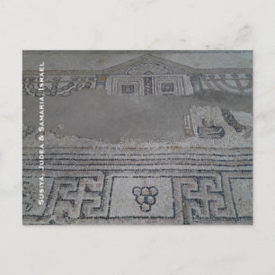 Carte Postale Mosaic in Ancient Synagogue in Israel