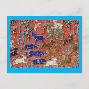 Carte Postale Mosaïque animale, sauvetage animal,