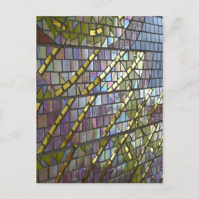 Carte Postale Mosaïque arc-en-ciel (Devant)