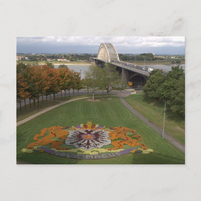 Carte Postale Mosaïque de fleurs, Nimègue (Devant)
