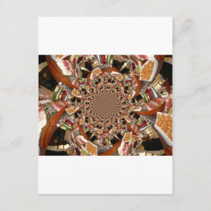 Carte Postale Mosaïque de sushis Brown