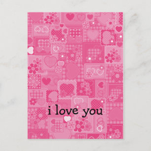 Carte Postale Mosaïque des Coeurs