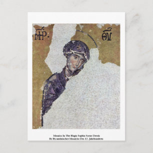 Carte Postale Mosaïques Dans La Scène Sainte-Sophie