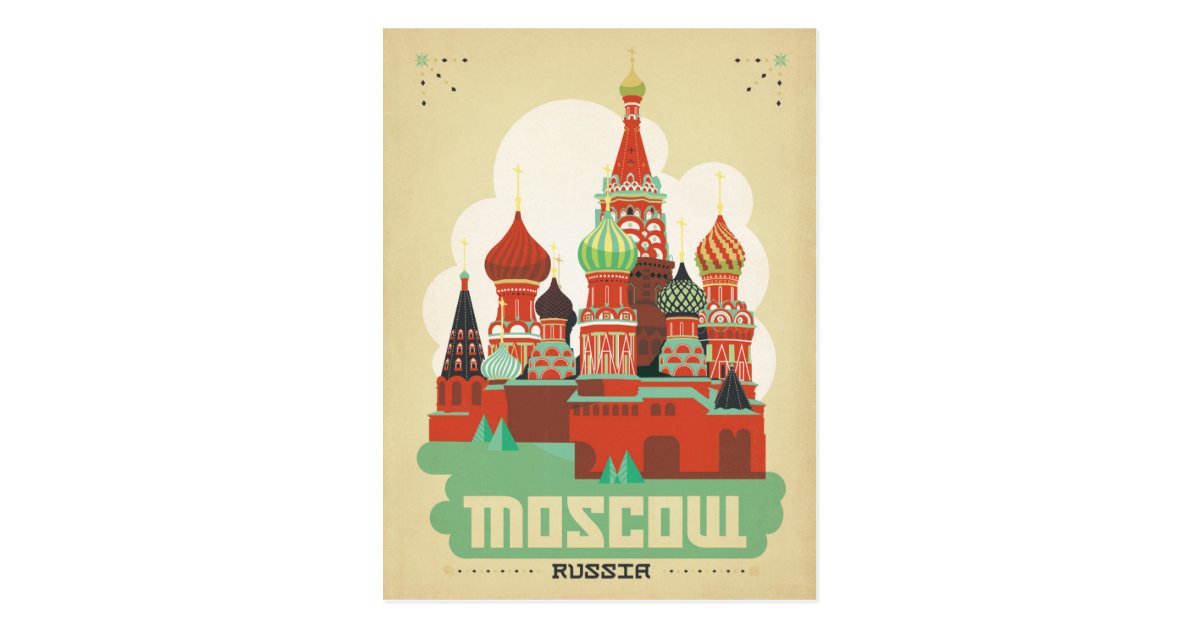 Carte Postale Moscou Russie Zazzle Fr