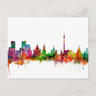 Carte Postale Moscou Russie Skyline