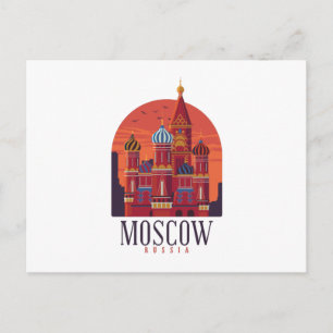 Carte Postale Moscou Russie Skyline