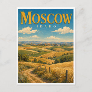 Carte Postale Moscow Idaho Palouse Hills GeoSaga