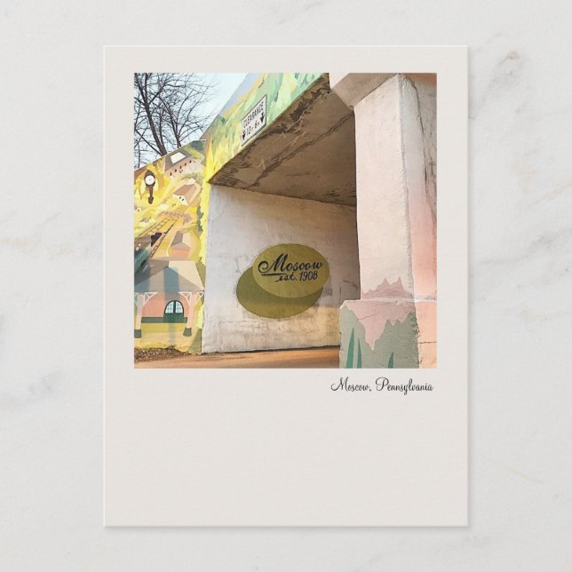 Carte Postale Moscow, PA-Railroad Bridge Market St. & PA 435 (Devant)