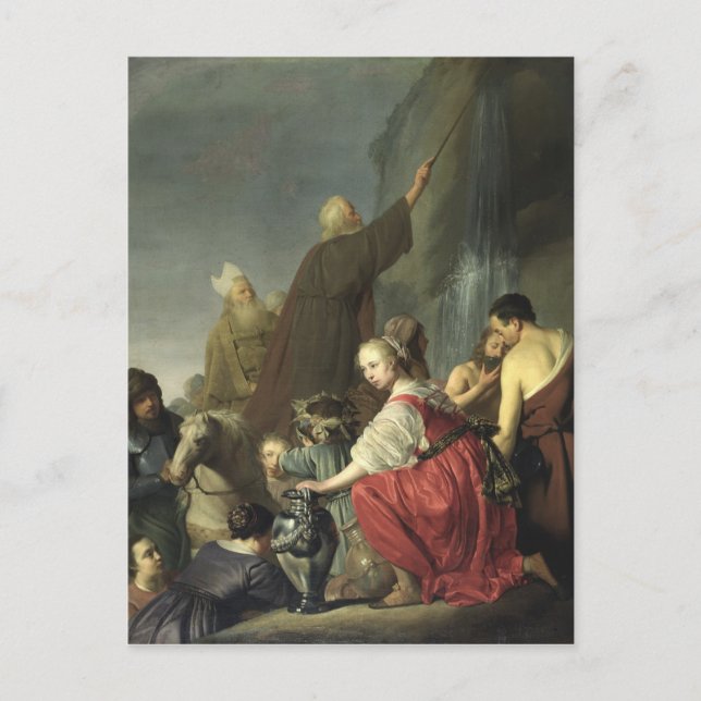 Carte Postale Moses Striking Water du Rocher (Devant)