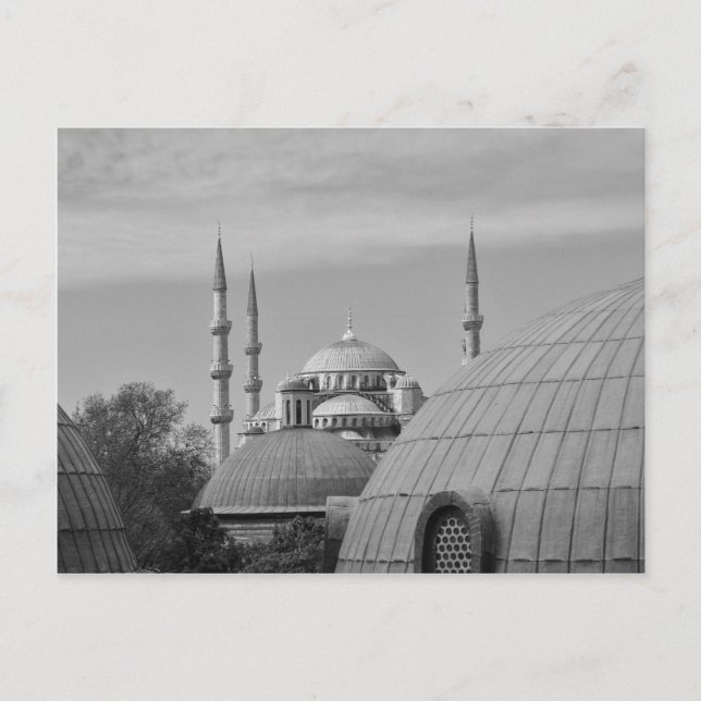 Carte Postale Mosquée Bleue, Istanbul, Turquie (Devant)