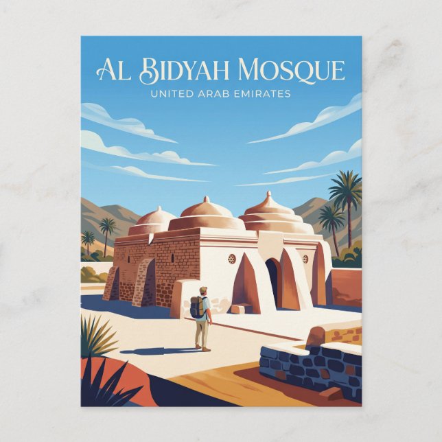 Carte Postale Mosquée d'Al Bidyah Émirats arabes unis (Devant)