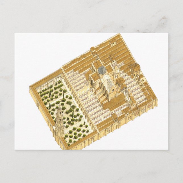 Carte Postale Mosquée de Cordoue Espagne. Vue aérienne (Devant)