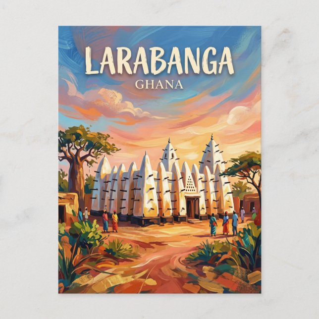 Carte Postale Mosquée de Larabanga Ghana (Devant)