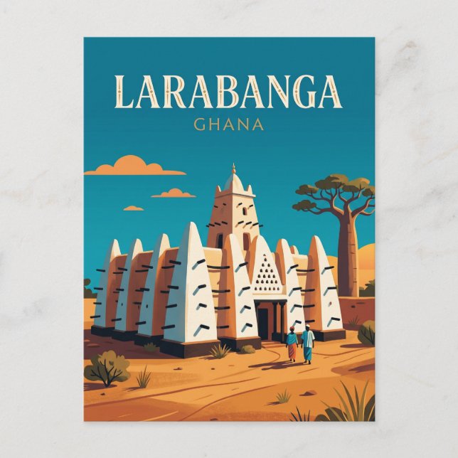 Carte Postale Mosquée de Larabanga Ghana (Devant)