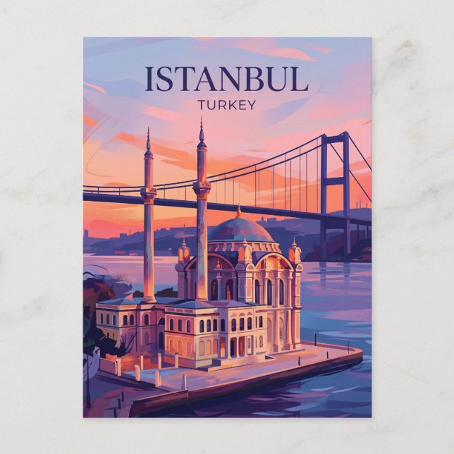 Carte Postale Mosquée d'Ortaköy Turquie (Devant)