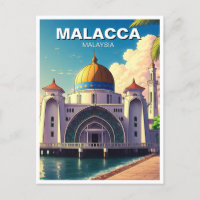 Mosquée du détroit de Malacca Malaisie
