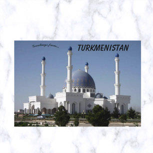 Carte Postale Mosquée Hajji Gurbanguly à Mary Turkménistan