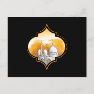 Carte Postale Mosquée Islam musulman Allah Ramadan Hajj Mecque C