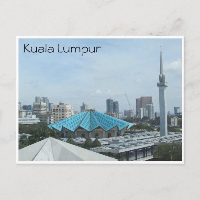 Carte Postale mosquée nationale kl (Devant)