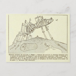 Carte postale "Mosquito Mecanico Gigantesco"