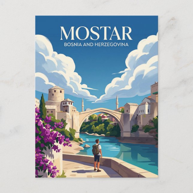 Carte Postale Mostar Bosnie-Herzégovine (Devant)