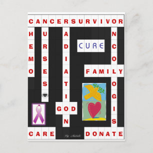 Carte Postale Mot-clé du cancer