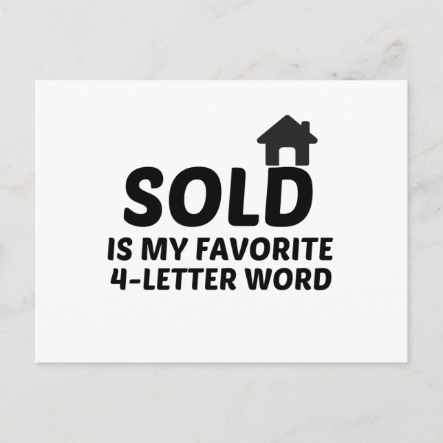 CARTE POSTALE MOT FAVORIT VENDU (Devant)