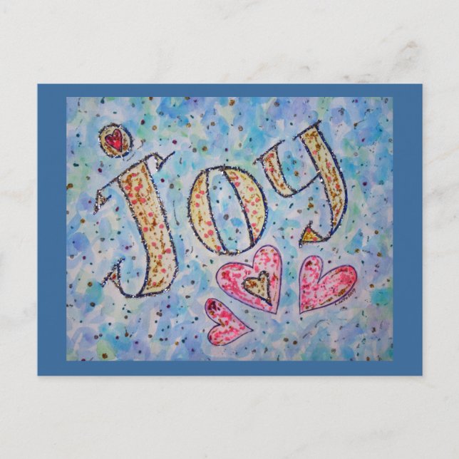 Carte postale Mot Inspirant "Joie" (Devant)