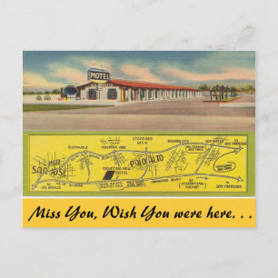 Carte Postale Motel California, Mountain View