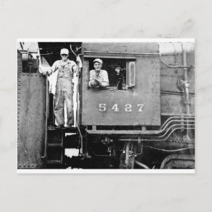 Carte Postale Moteur de locomotive Vintage 5427