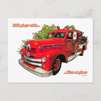 CARTE POSTALE MOTEUR D'INCENDIE #3