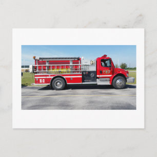 Carte Postale Moteur d'incendie E-12
