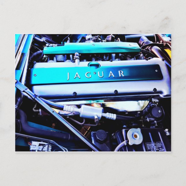 Carte Postale Moteur Jaguar (Devant)