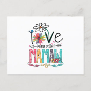 Carte Postale Mother I Love Being Called Mamaw Sunflower