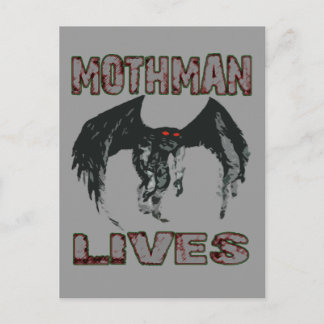 CARTE POSTALE MOTHMAN LIVES POSTCARD
