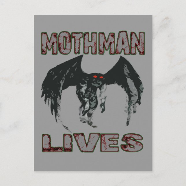 CARTE POSTALE MOTHMAN LIVES POSTCARD (Devant)