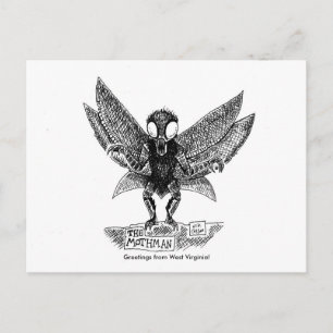 Carte Postale MOTHMAN, salutations de Virginie-Occidentale !