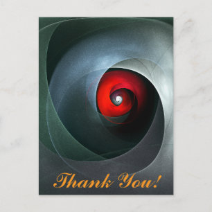Carte Postale Motif abstrait artistique moderne de tourbillon ro
