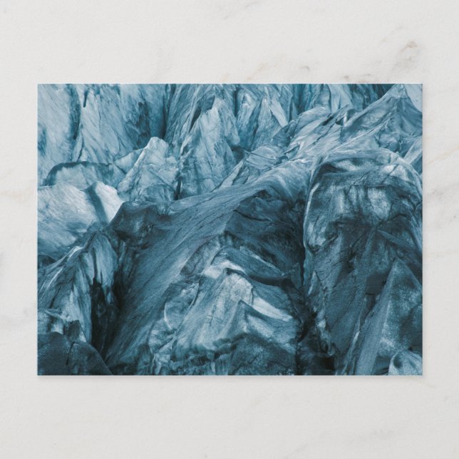 Carte Postale Motif Abstrait dans un Glacier | Islande (Devant)