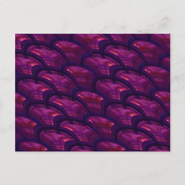 Carte Postale Motif Abstrait de Ventilateurs mauve (Devant)