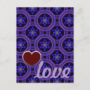 Carte Postale Motif abstrait élégant boho moderne floral #505