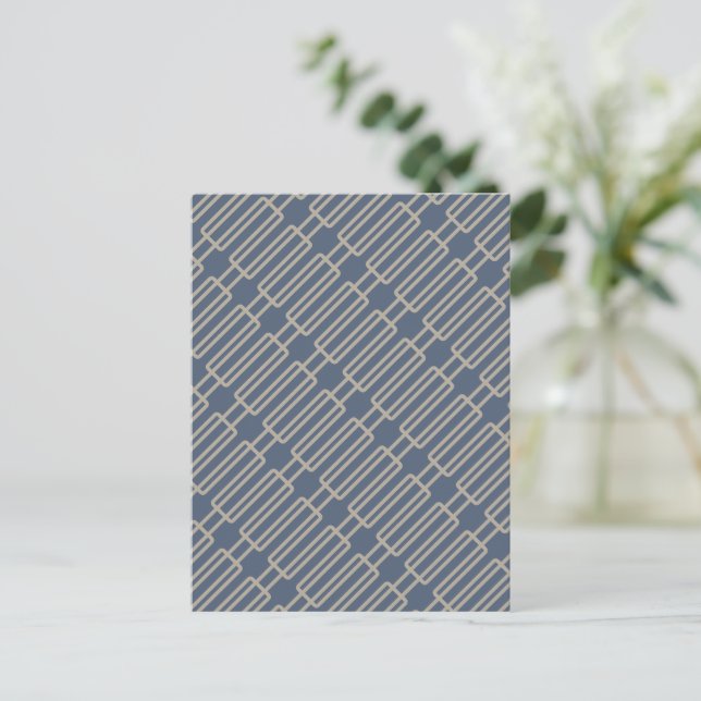 Carte Postale Motif Abstrait géométrique 3 (Debout devant)