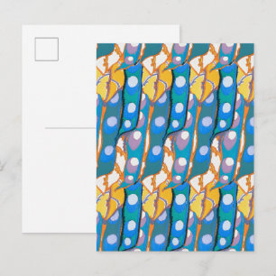 Carte Postale Motif abstrait illustration sans couture 2