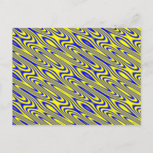 Carte postale Motif Abstrait Lapis Lazuli