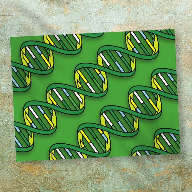 Carte Postale Motif ADN Science Médicale (DNA Pattern Medical Science Postcard)