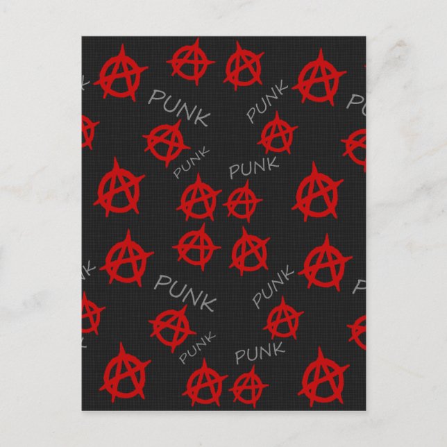 Carte Postale Motif anarchique (Devant)