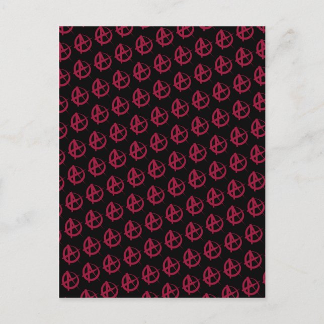 Carte Postale Motif anarchique (Devant)