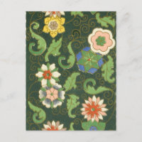 Motif antique cloisonné chinois : Vert Jade